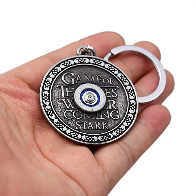 Game of Thrones Stark Rotating Metal Key Chain