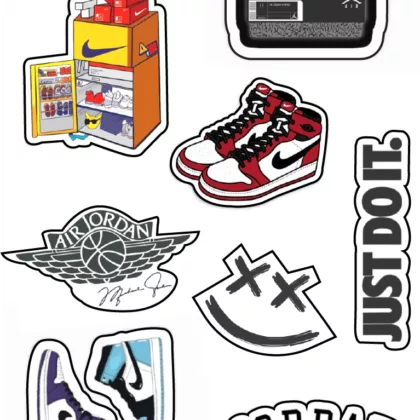 Jordan Themed Stickers