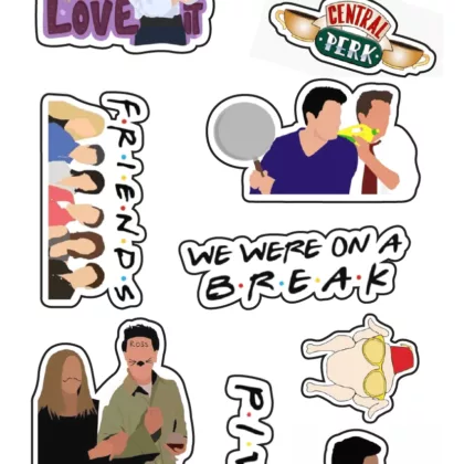 Friends Themed Stickers