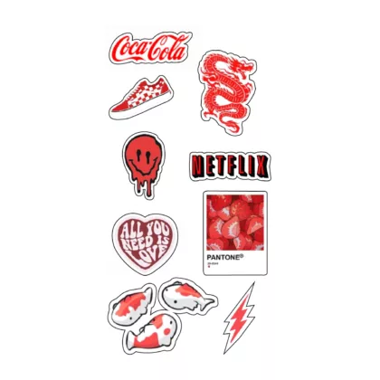 Red Theme mobile sticker