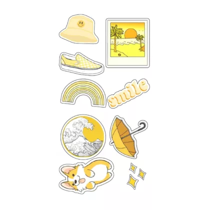 Yellow Themed Stickers