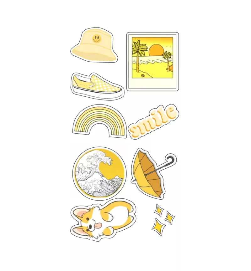 Yellow Themed Stickers